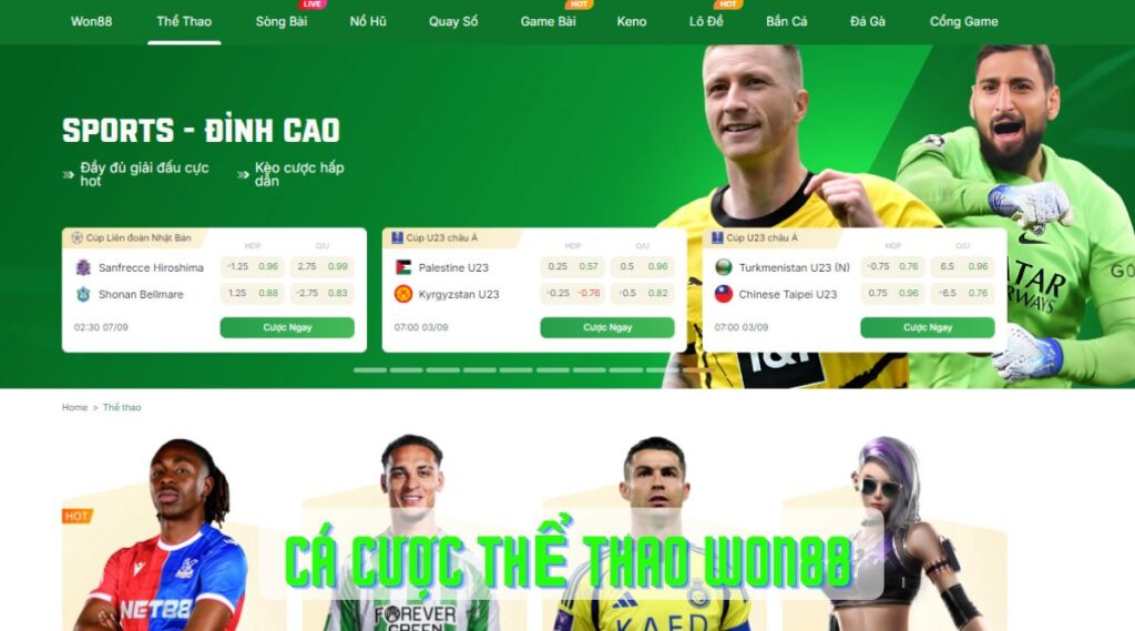 Cá Cược Thể Thao won88